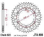 etzov rozeta 48 zub ze slitiny hlinku 7075-T6. Stbrn eloxovan. Vrobce JT. JTA808.48 JT