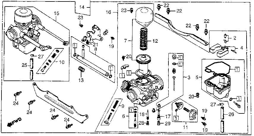 2003 Honda xr80 carburetor diagram #5