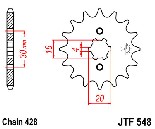 etzov koleko 14 zub. Vrobce JT. JTF548.14 JT