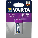 VARTA Ultra Lithium 9V
Technick specifikace:
Typ Varta: 6122 Velikost: 9V, E-blok Prmr: 10,5 mm Velikost: 49,2 mm Hmotnost: 41,0 g Elektrochemick systm: primrn Lithium CardPower Napt: 9V
Obsah: 1 blistr
