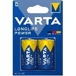 VARTA Battery Longlife Power C
Technick daje:
Obsah: 2 kusy
Typ balen: Blistr