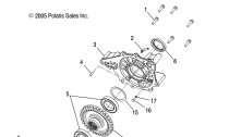 DRIVE TRAIN, ZADN GEARCASE INTERNALS (BUILT 1/31/08 AND BEFORE) ...