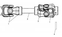 DRIVE TRAIN, ZADN PROP SHAFT (BUILT 8/22/07 AND BEFORE) - A08MN7...