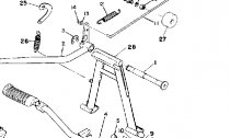 STOJNEK FOOT REST & ZADN BRZDA PKA ZADN BRZDY/ ADC PKA