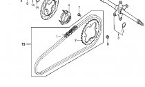 ZADN KOLO (A) AXLE