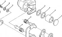 MIDDLE AXLE BRAKE ASSEMBLY