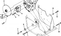 RH GEARCASE/BRAKE MOUNTING   350 2X4 - UPDATE