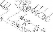 MIDDLE AXLE BRAKE ASSEMBLY  BIG BOSS 4X6