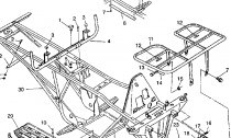 BUMPER/RACK MOUNTING 6X6 250 W938727