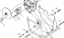 GEARCASE/BRAKE MOUNTING 6X6 250 W938727