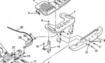 PEDN RACK AND BUMPER MOUNTING SPORTSMAN 500 W969244 AND SWEDISH SPORTSMAN