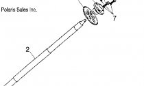 ZADN KOLO (A) AXLE - A04KA09CA/CB