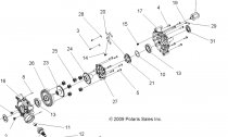 DRIVE TRAIN, ZADN DIFFERENTIAL INTERNALS - A12TN55FA