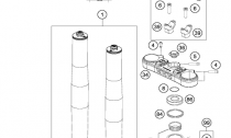 PEDN VIDLICE, TRIPLE CLAMP