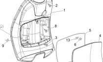 PEDN GLOVE-BOX - KNEE-KRYTY PANEL