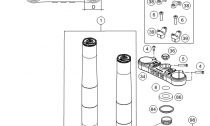 PEDN VIDLICE, TRIPLE CLAMP