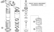 SHOCK ABS. PEDN DISASSEMBLED