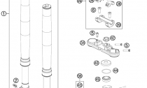 PEDN VIDLICE, TRIPLE CLAMP