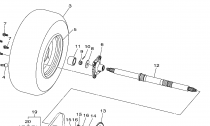 ZADN AXLE & WHEEL