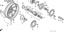 ZADN KOLO (A) (VFR750FL/FM/FN/FP)