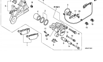 TMEN ZADN BRZDY(CB600F A/FA3)