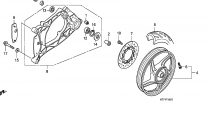 ZADN KOLO / KYVN VIDLICE(SH125 /R/150/R)