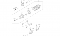 GEAR CHANGE DRUM - FORKS - E1362