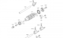 GEAR CHANGE DRUM - FORKS - E1362