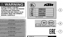 TECHNIC INFORMATION STICKER