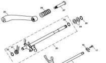 GEAR MECHANISMUS AZENS & PKA ZADN BRZDY/ ADC PKA